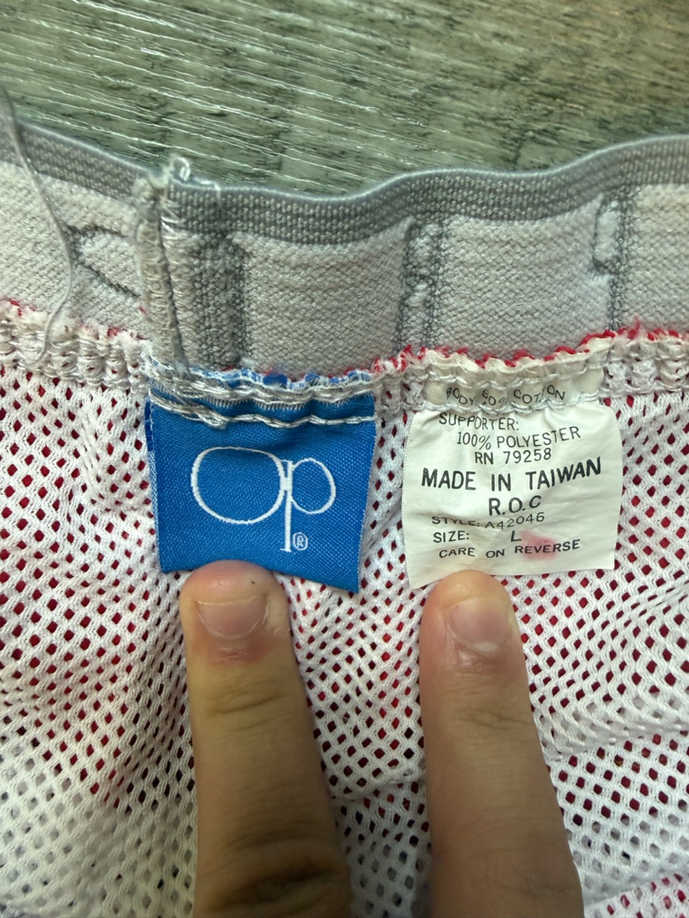 Ocean Pacific Vintage Red Men’s Swim Shorts - Picture 3 of 5
